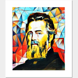 Herman Melville Abstract Portrait | Herman Melville Abstract Artwork 15 Posters and Art